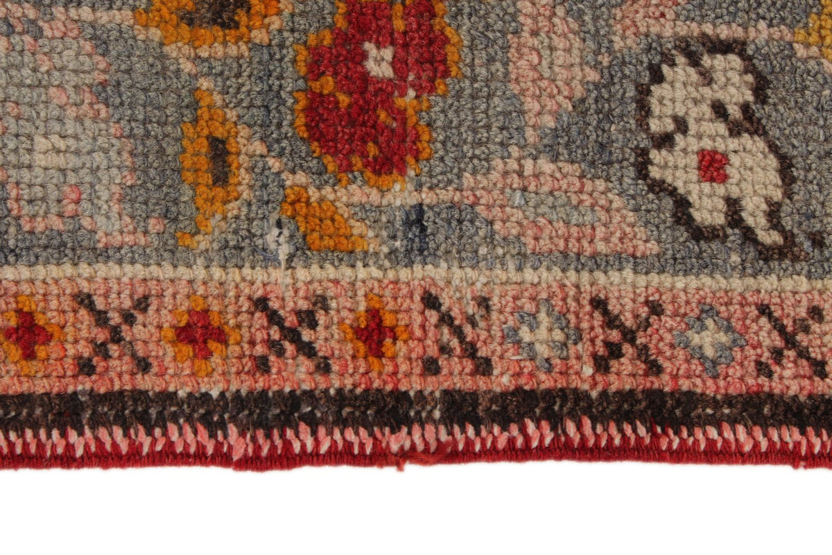 3x6 Red and Blue Anatolian Turkish Tribal Runner