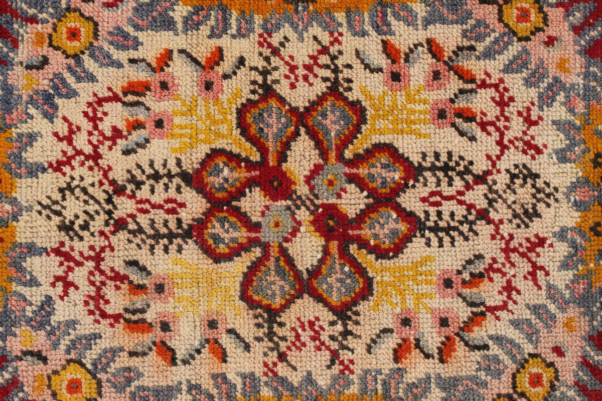 3x6 Red and Blue Anatolian Turkish Tribal Runner