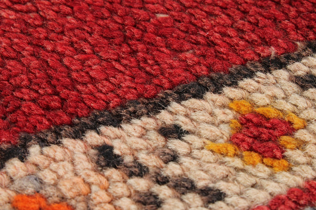 3x6 Red and Blue Anatolian Turkish Tribal Runner