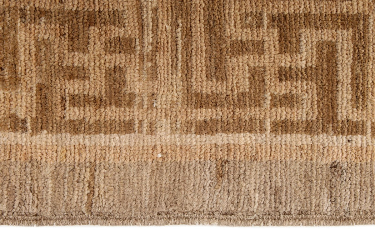 6x9 Gray and Beige Turkish Oushak Rug