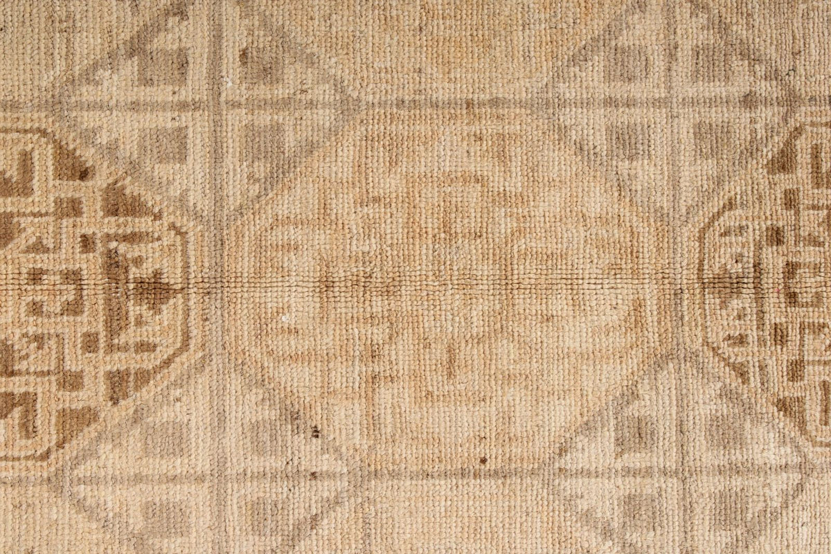 6x9 Gray and Beige Turkish Oushak Rug