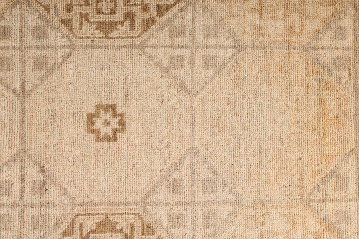 6x9 Gray and Beige Turkish Oushak Rug