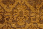 6x7 Gold and Brown Turkish Oushak Rug