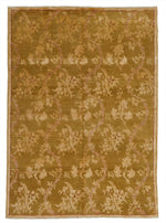5x7 Green and Gold Modern Contemporary Rug