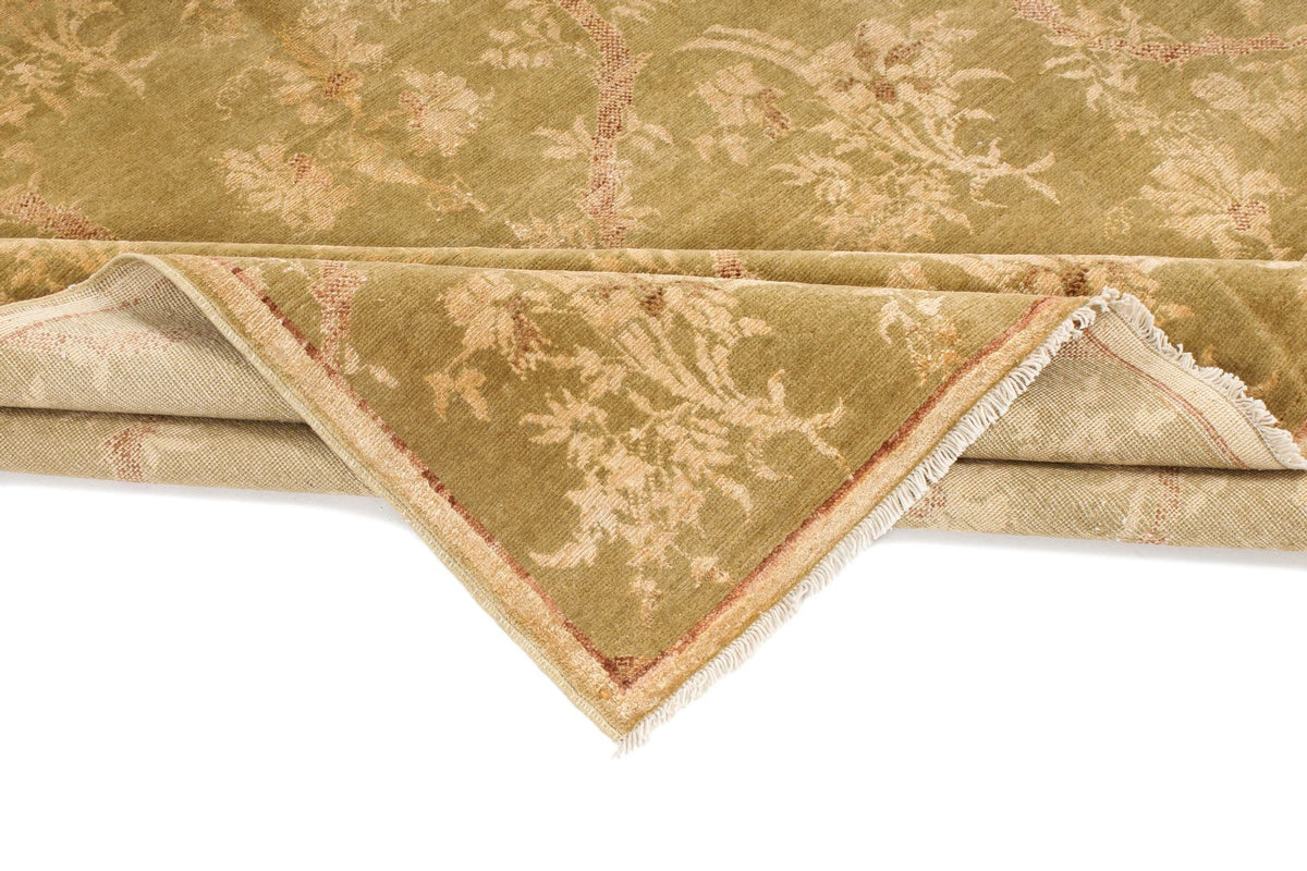 5x7 Green and Gold Modern Contemporary Rug