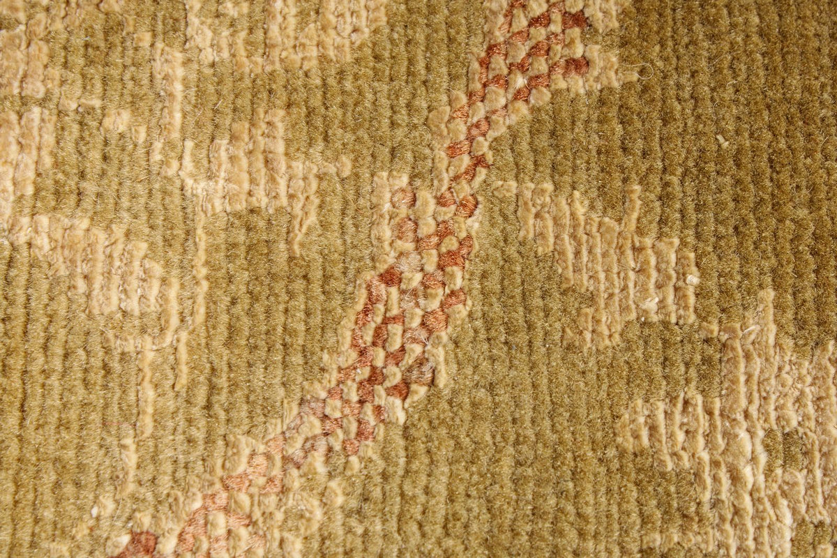 5x7 Green and Gold Modern Contemporary Rug