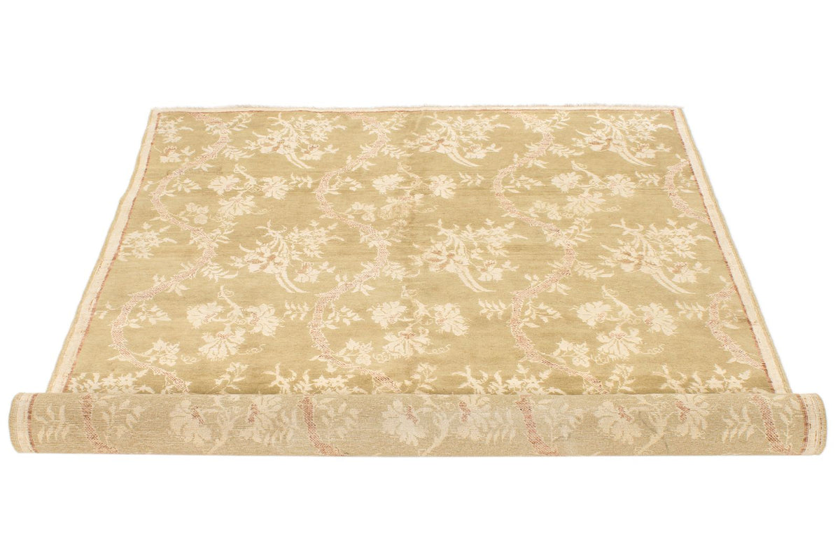 5x7 Green and Gold Modern Contemporary Rug