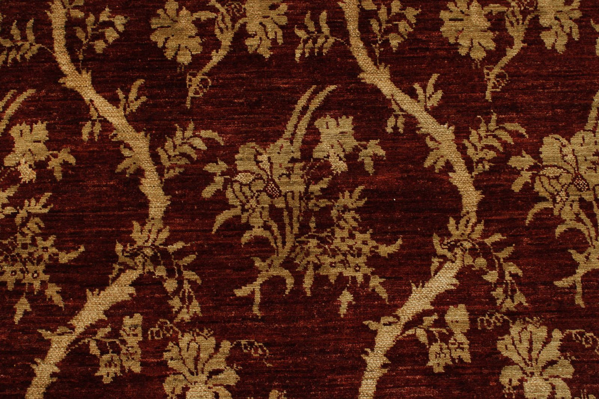 7x10 Brown and Gold Modern Contemporary Rug