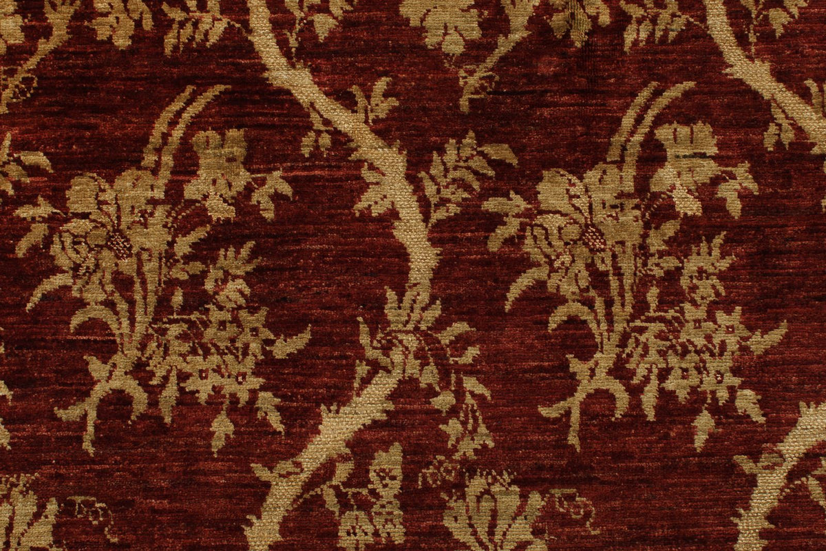 7x10 Brown and Gold Modern Contemporary Rug