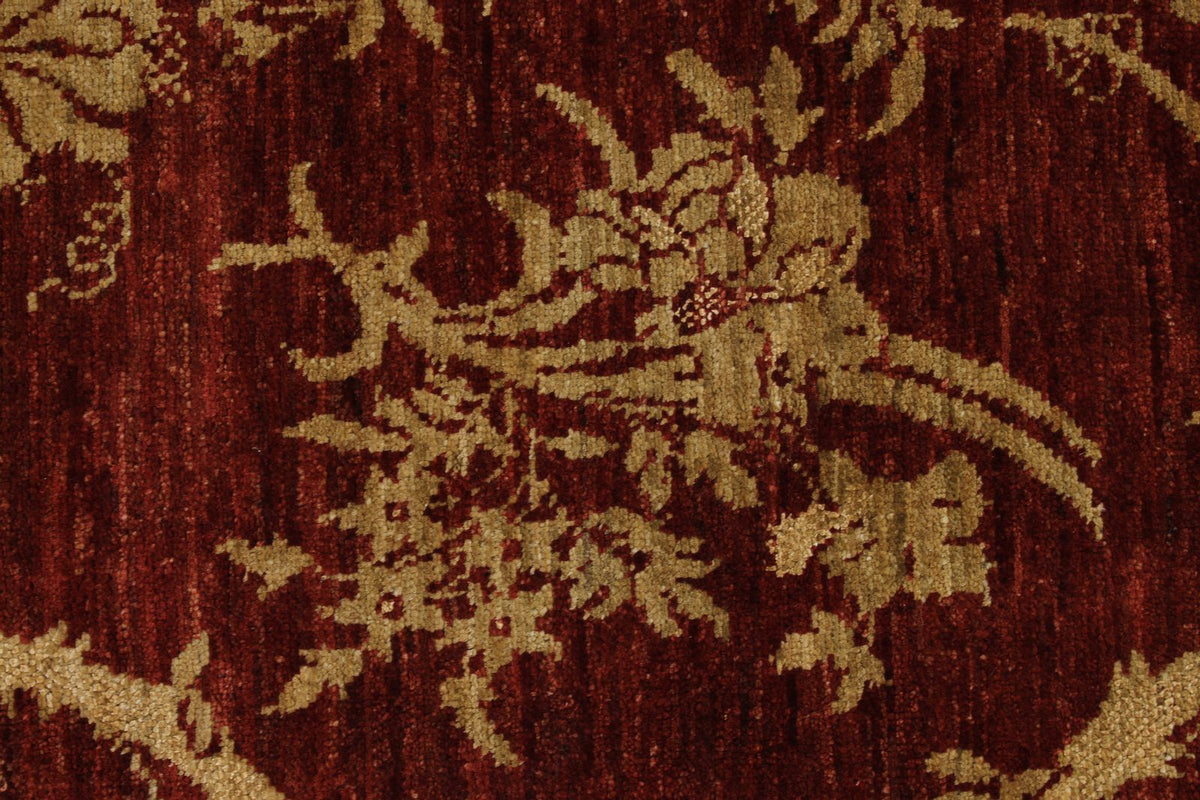 7x10 Brown and Gold Modern Contemporary Rug