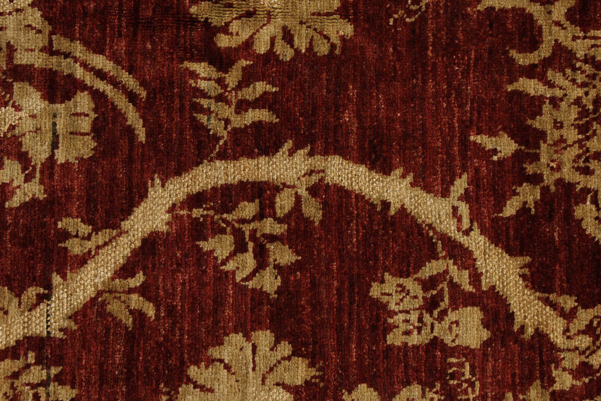 7x10 Brown and Gold Modern Contemporary Rug