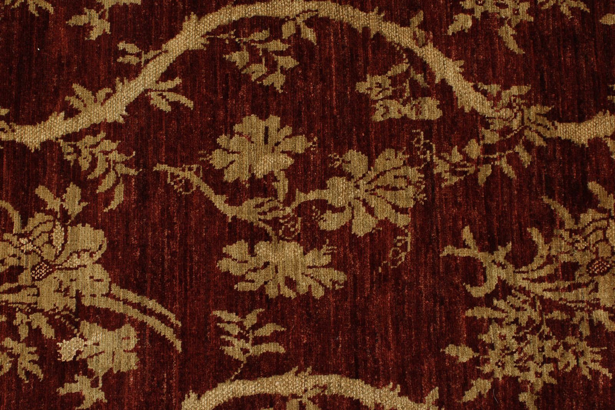 7x10 Brown and Gold Modern Contemporary Rug