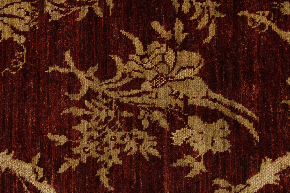 7x10 Brown and Gold Modern Contemporary Rug