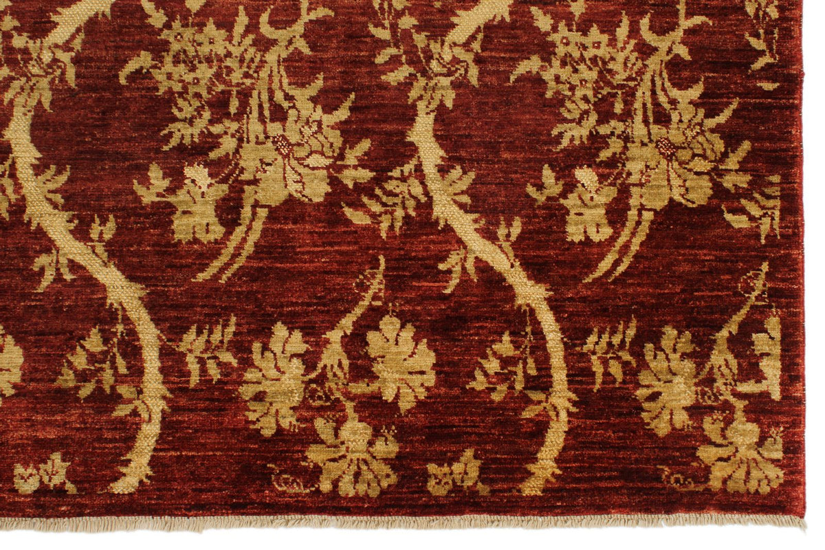 7x10 Brown and Gold Modern Contemporary Rug