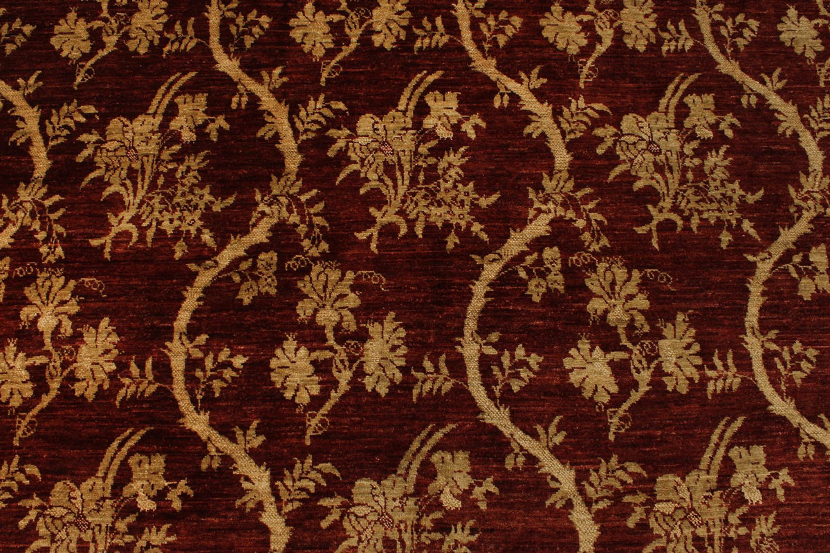 7x10 Brown and Gold Modern Contemporary Rug