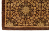 8x10 Brown and Gold Turkish Oushak Rug