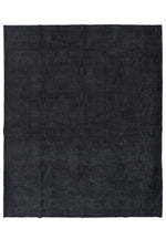 8x10 Black and Black Turkish Oushak Rug