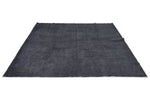 8x10 Black and Black Turkish Oushak Rug