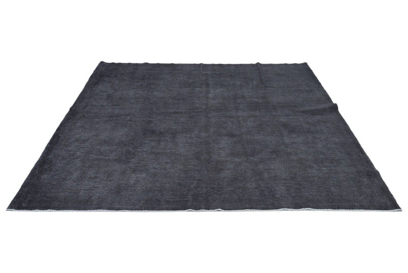 8x10 Black and Black Turkish Oushak Rug