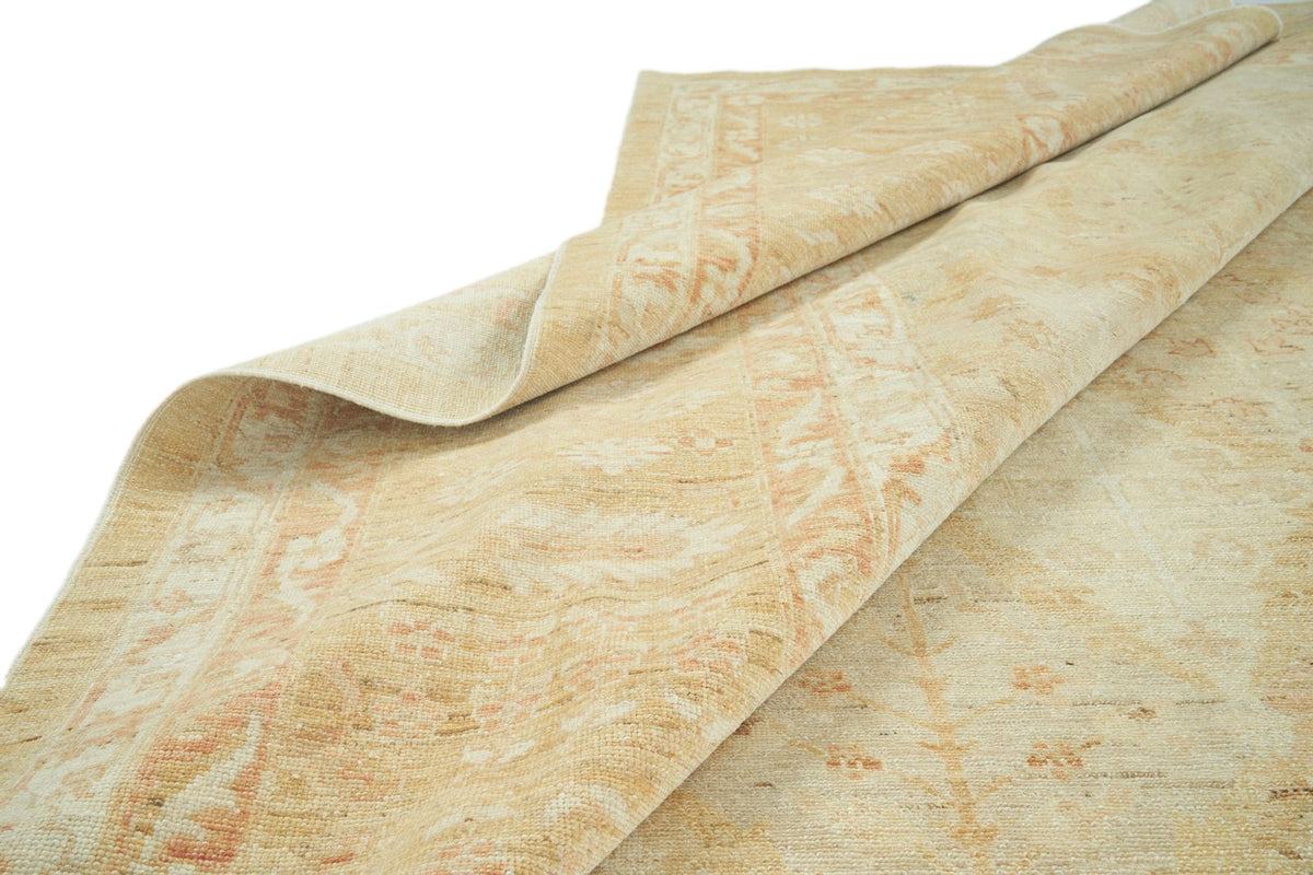 11x16 Multicolor and Gold Turkish Oushak Rug