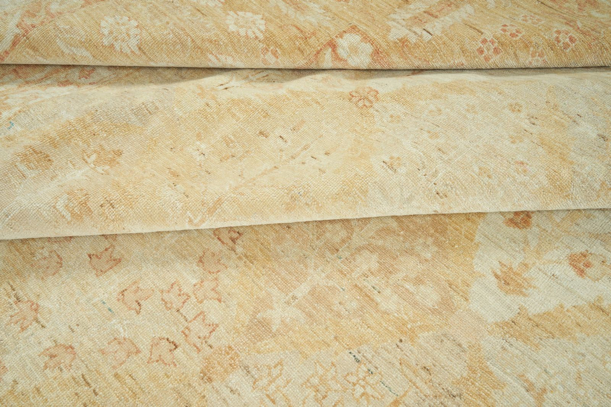 11x16 Multicolor and Gold Turkish Oushak Rug