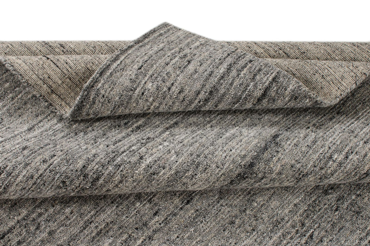 8x10 White and Gray Modern Contemporary Rug