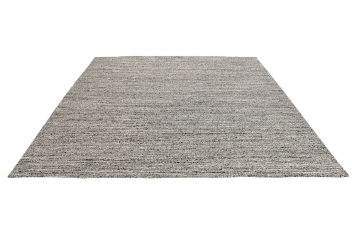 8x10 White and Gray Modern Contemporary Rug