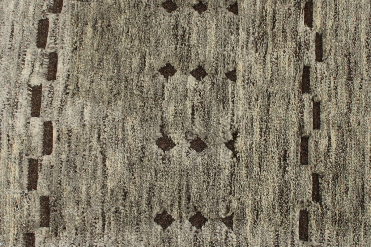 3x10 Beige and Brown Modern Contemporary Runner