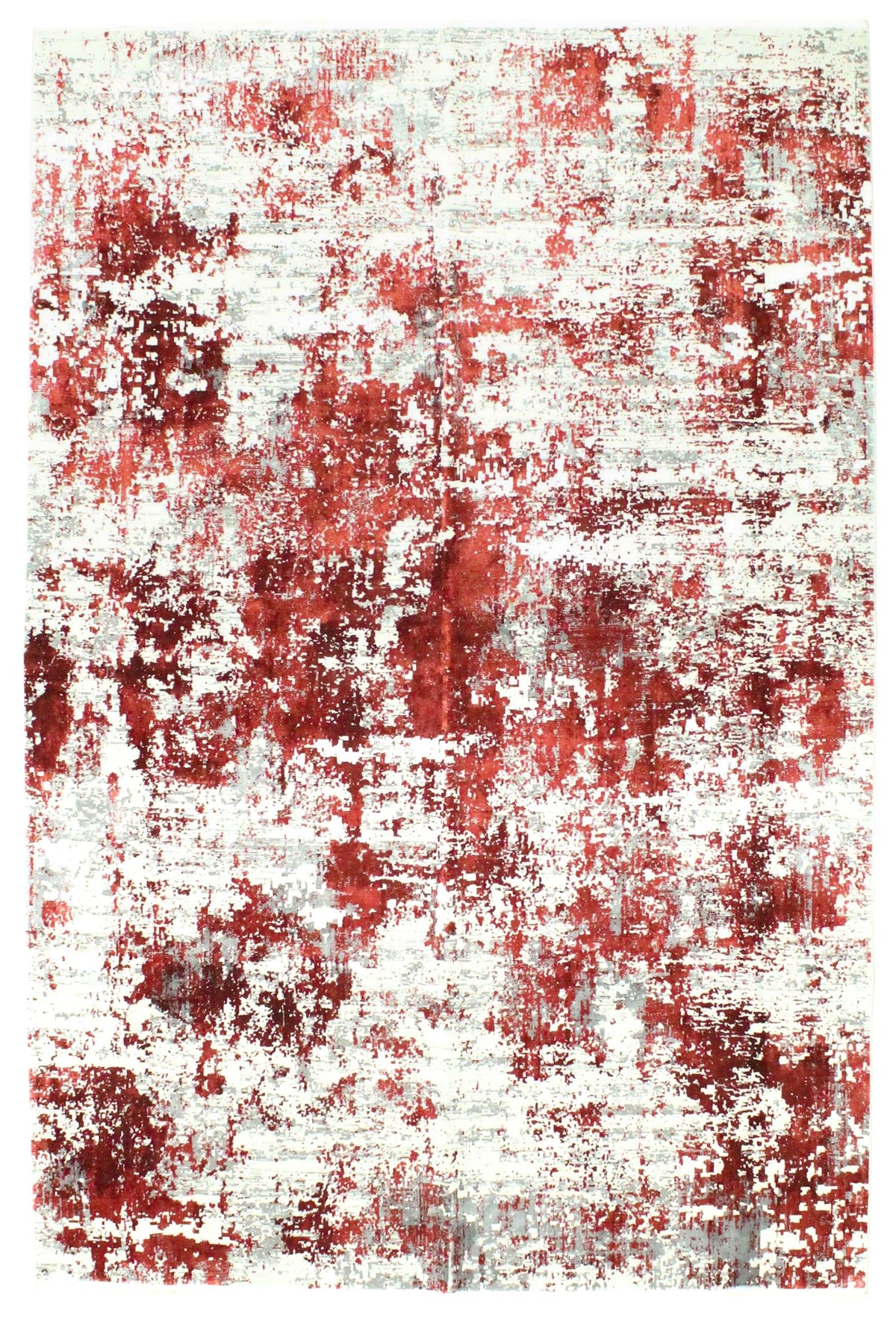 6x10 Ivory and Green Turkish Antep Rug