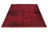 5x6 Burgundy and Black Turkish Tribal Rug