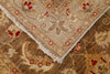 Vintage Handmade 3x9 Brown and Beige Anatolian Turkish Oushak Distressed Area Runner