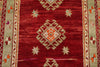 5x9 Red and Green Turkish Tribal Rug