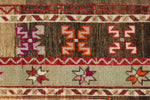 5x9 Red and Green Turkish Tribal Rug