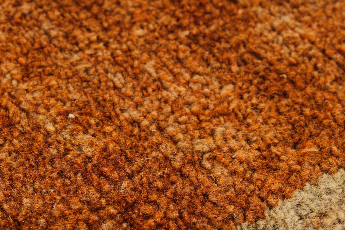5x13 Brown and Orange Turkish Tribal Runner