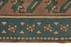 8x11 Blue and Ivory Turkish Tribal Rug