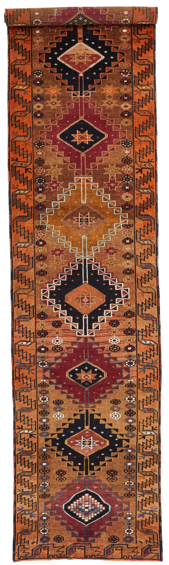 4x17 Multicolor Turkish Tribal Runner