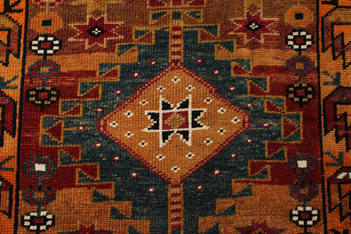 4x17 Multicolor Turkish Tribal Runner