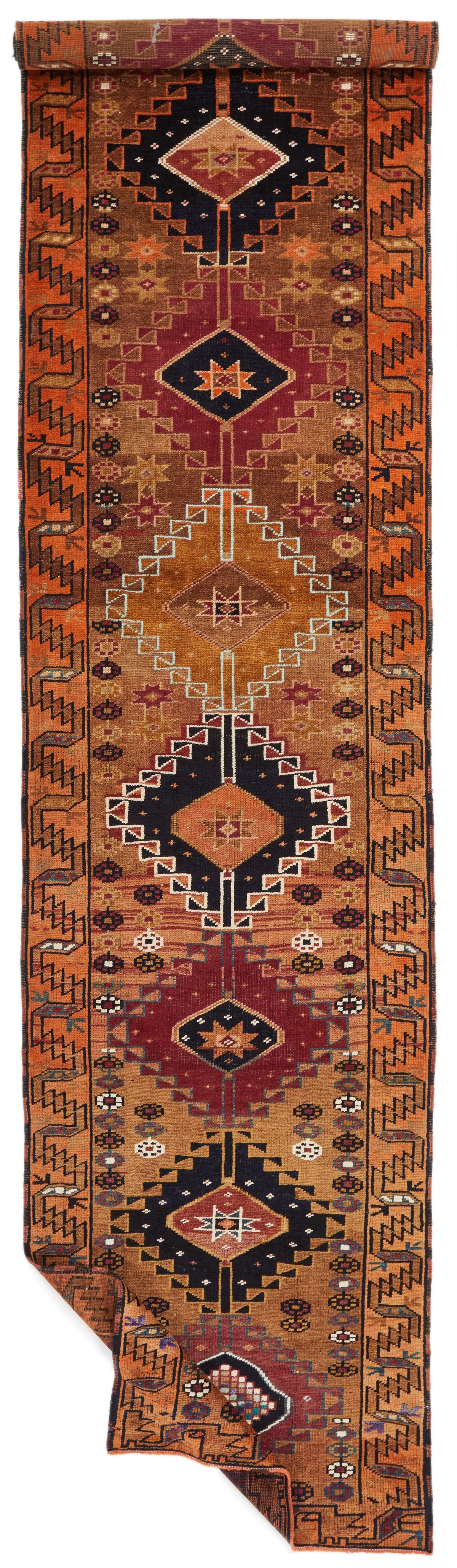 4x17 Multicolor Turkish Tribal Runner