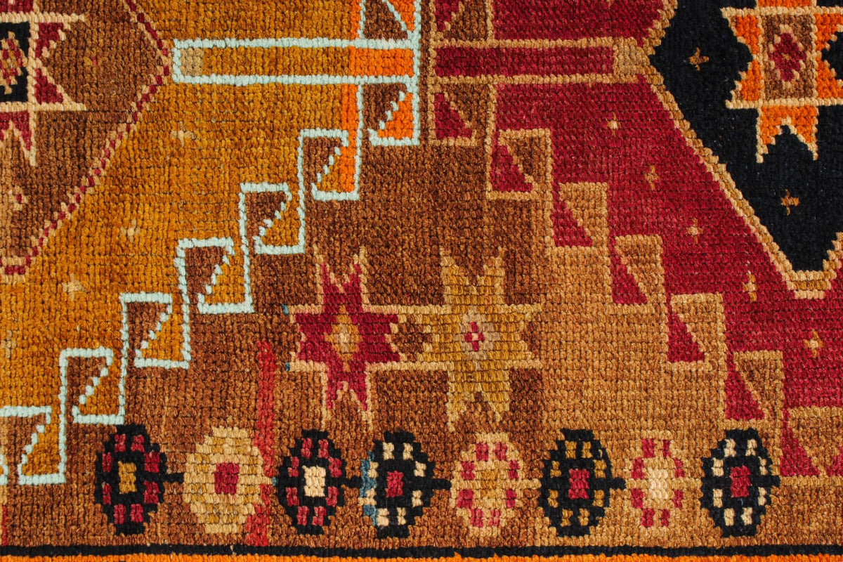 4x17 Multicolor Turkish Tribal Runner