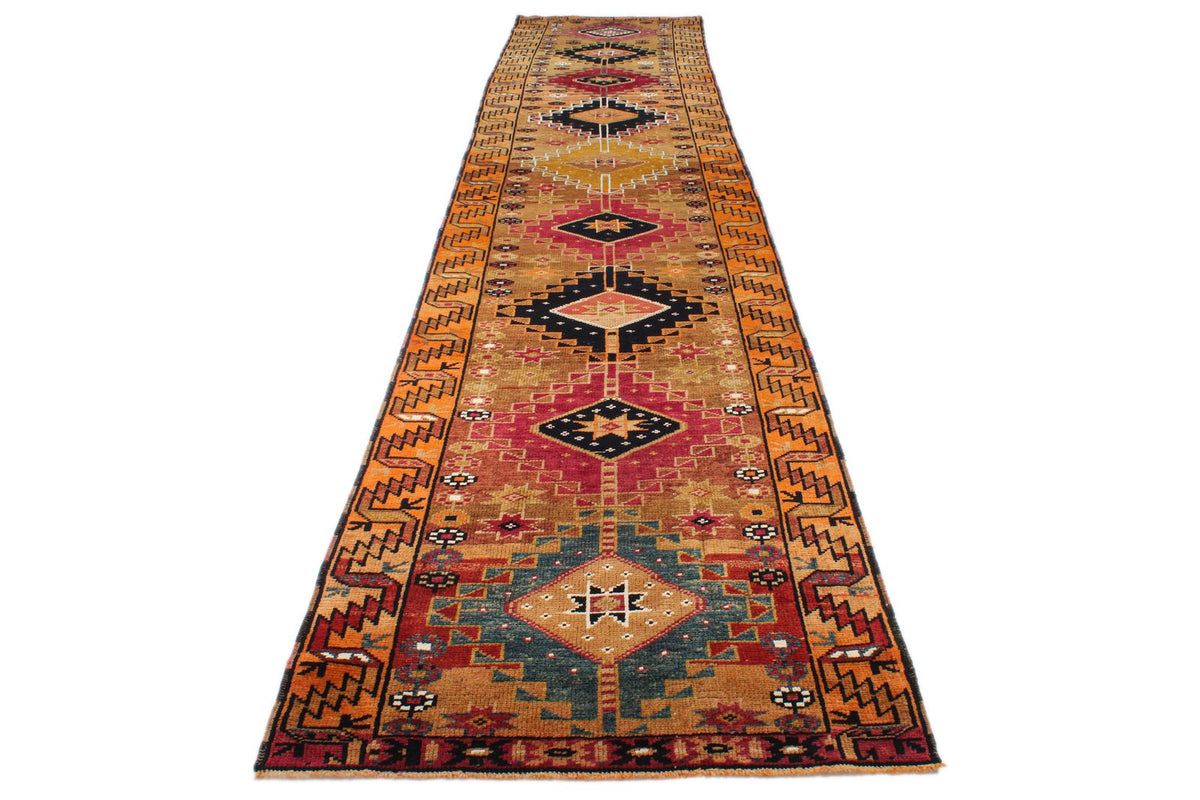 4x17 Multicolor Turkish Tribal Runner
