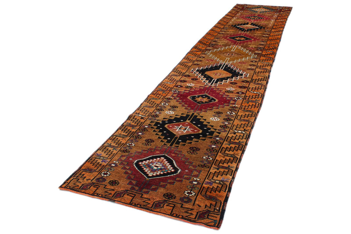4x17 Multicolor Turkish Tribal Runner