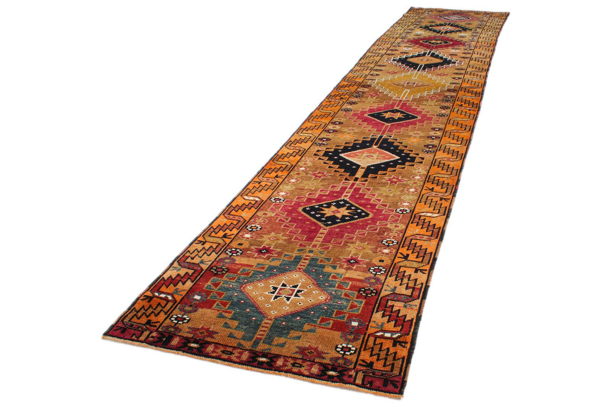 4x17 Multicolor Turkish Tribal Runner