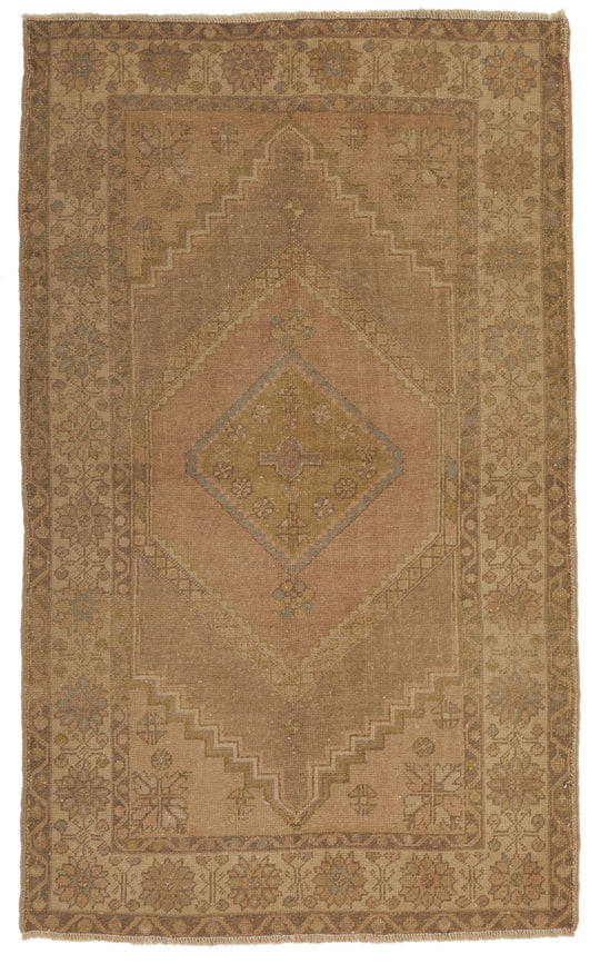 4x6 Gray Turkish Tribal Rug