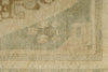 5x9 Green and Beige Turkish Tribal Rug