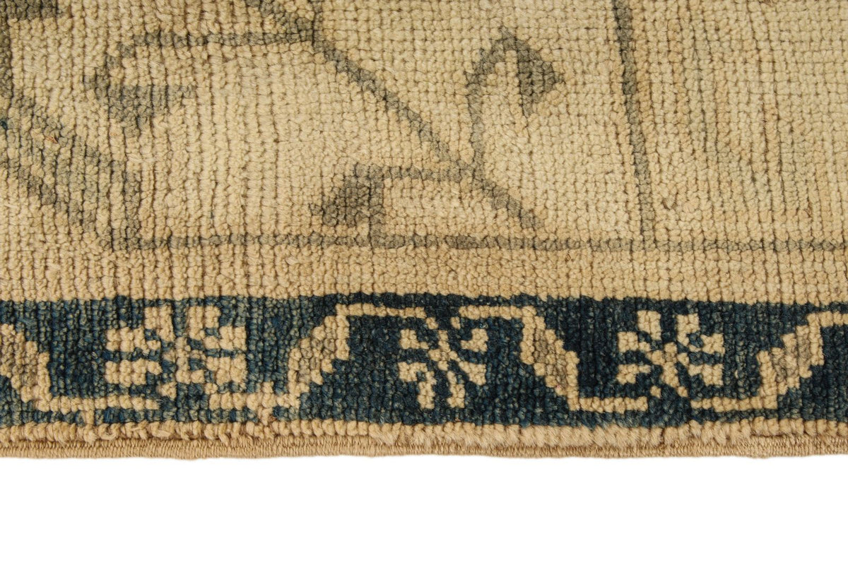 7x12 Green and Blue Turkish Tribal Rug
