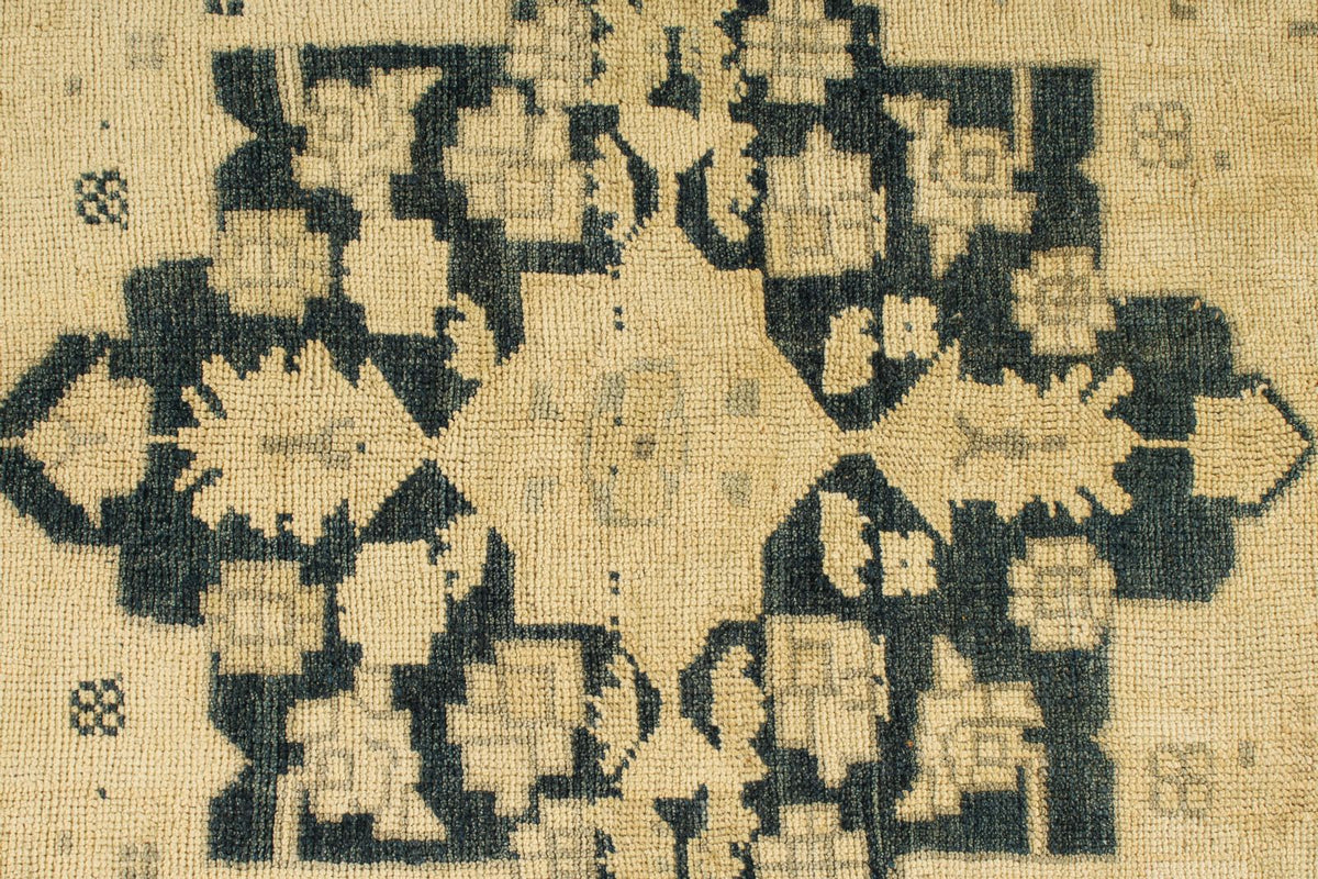 7x12 Green and Blue Turkish Tribal Rug