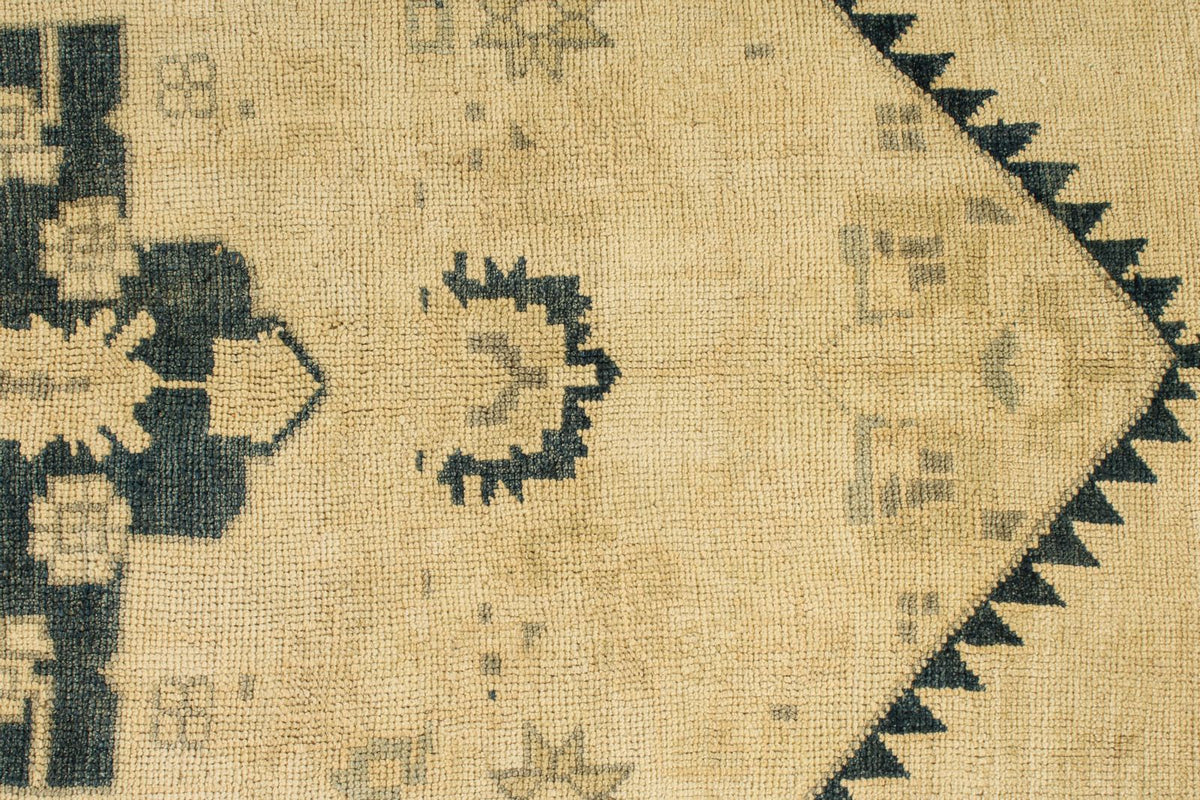 7x12 Green and Blue Turkish Tribal Rug