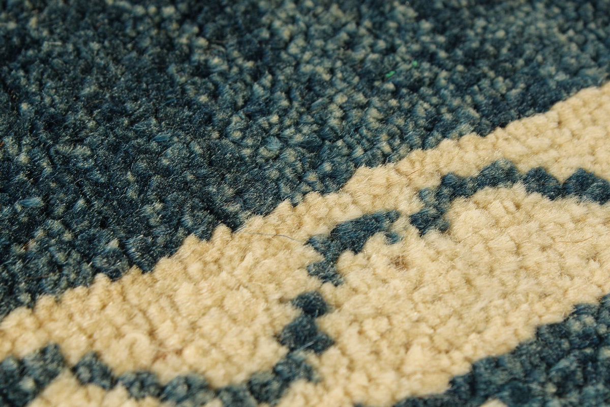 7x12 Green and Blue Turkish Tribal Rug