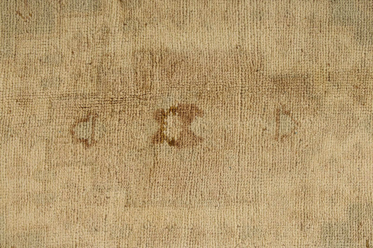 6x11 Green and Beige Turkish Tribal Rug