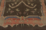 6x10 Brown and Pink Turkish Tribal Rug